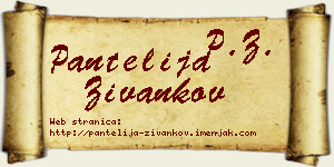 Pantelija Živankov vizit kartica